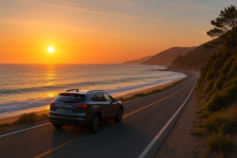 Prednosti krovnog kofera – automobil sa krovnim koferom spreman za putovanje